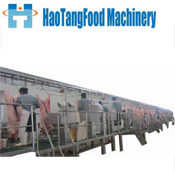Carcass processing conveyor line